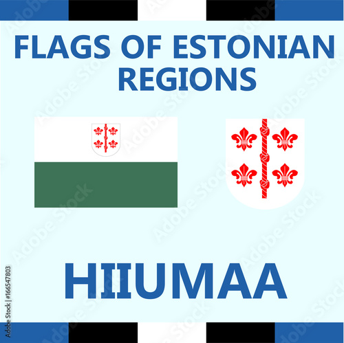 Flag of Estonian region Hiiumaa