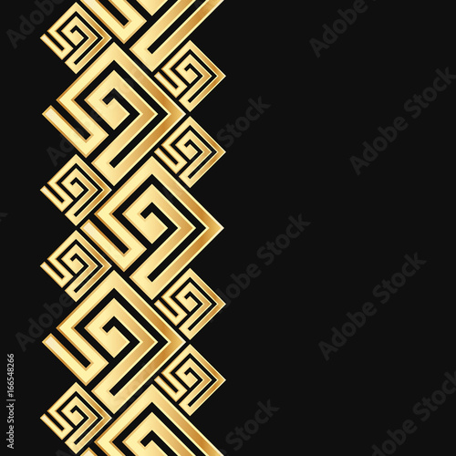 Foto Vector geometric frame in greek style