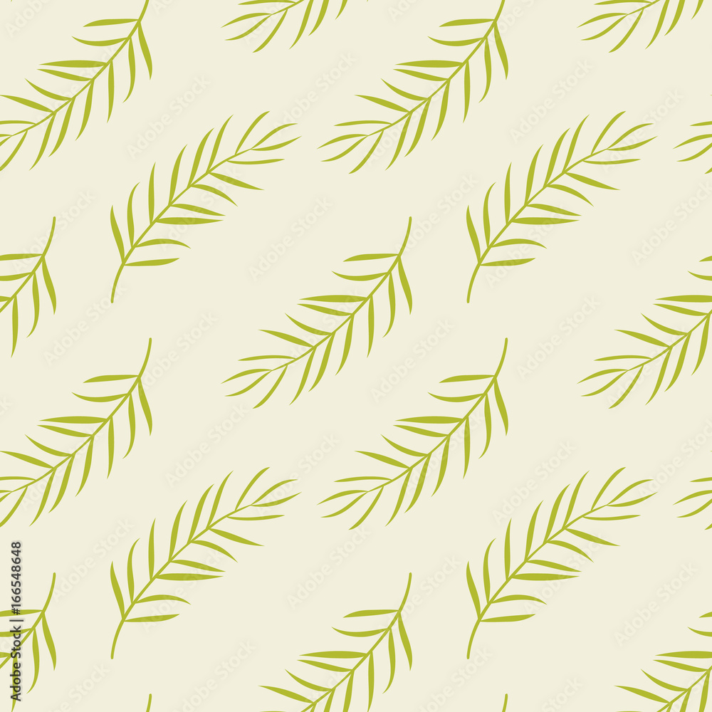 Seamless pattern with palm branch Seamless pattern with palm branch