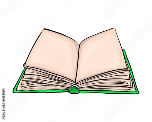 open book cartoon vector symbol icon design. Beautiful illustration isolated on white background