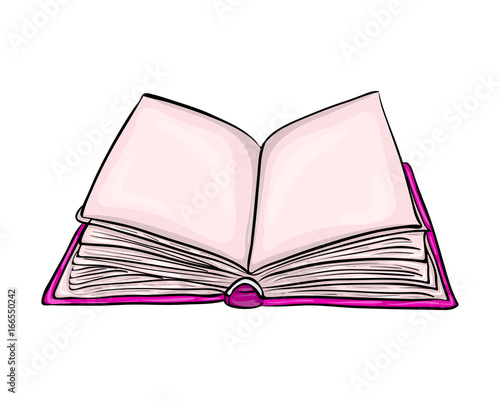 open book cartoon vector symbol icon design. Beautiful illustration isolated on white background