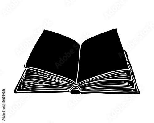 open book cartoon vector symbol icon design. Beautiful illustration isolated on white background