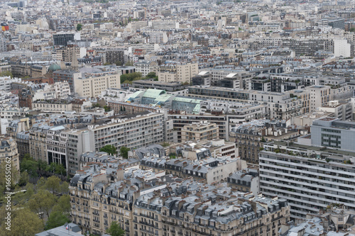 Paris, France - April 29, 2016: Panoramic view of Paris from above © cineberg