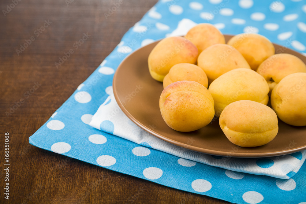 Apricots in a plate Apricots in a plate