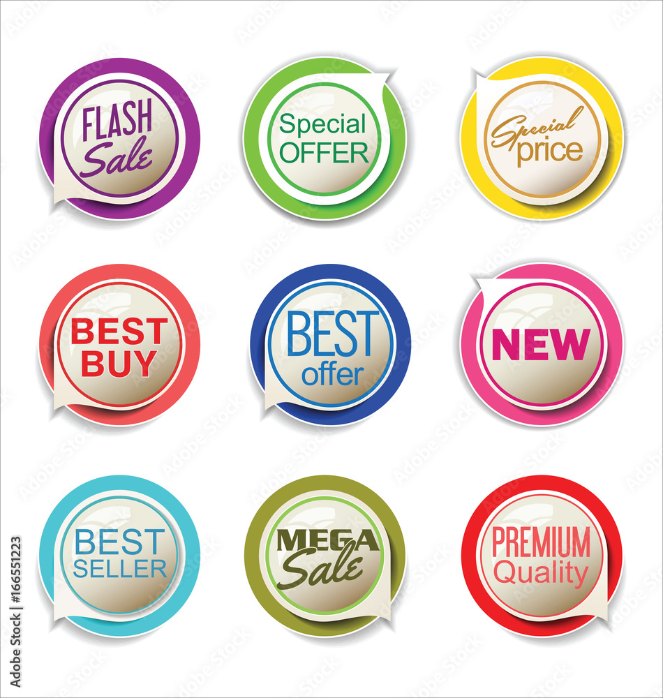 Abstract modern vector label collection Abstract modern vector label collection