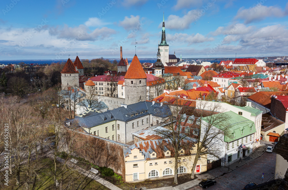 View of  old town. Tallinn, Estonia
