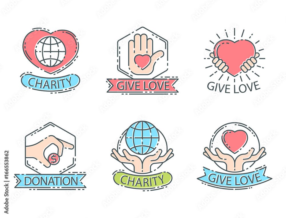 Donate money set logo icons help icon donation contribution charity philanthropy symbols humanity support vector Donate money set logo icons help icon donation contribution charity philanthropy symbols humanity support vector