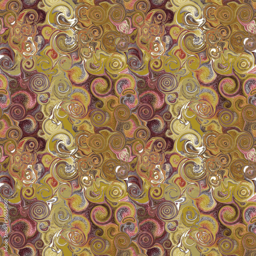 sfondo con texture artistico di spirali di tonalità diverse