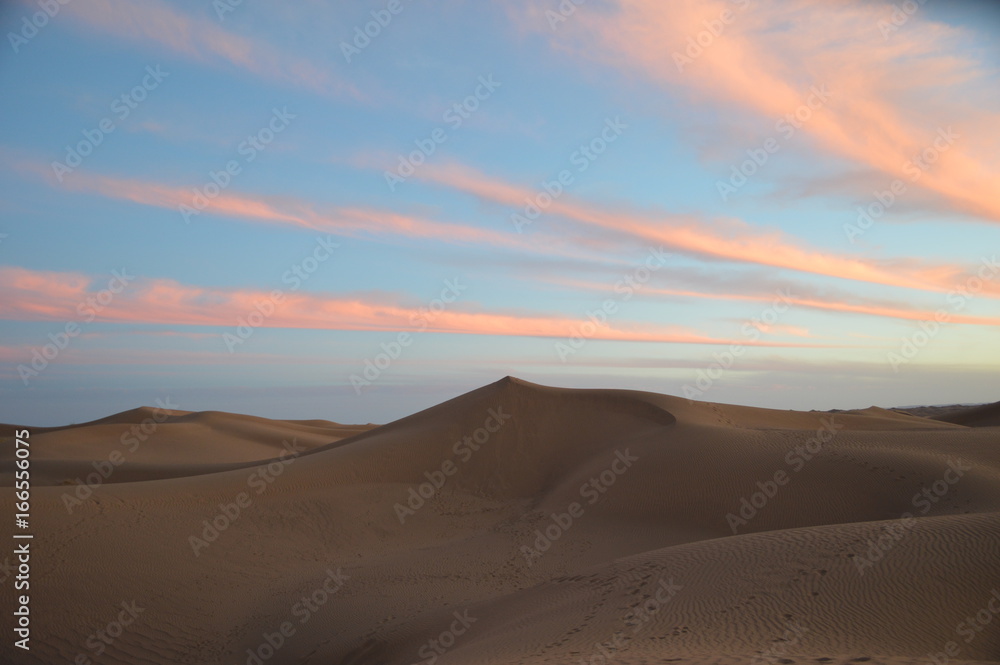 Abendrot in der Wüste