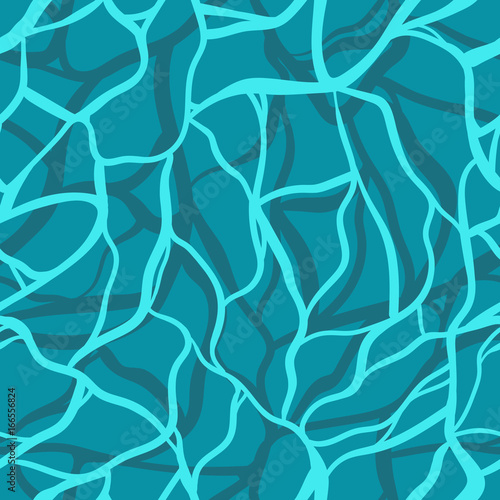 Seamless vector abstract pattern. Sea waves. The effect of marble stone. Cracks in the ground.