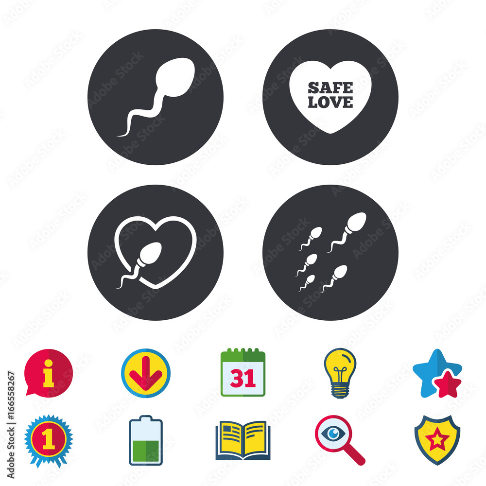 Sperm icons. Fertilization or insemination signs. Sperm icons. Fertilization or insemination signs.