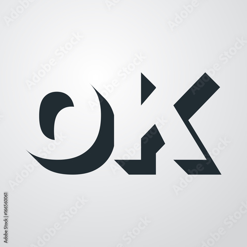 Logotipo espacio negativo OK en fondo degradado
