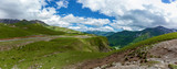 Panorama  mountains in summer sunny day
