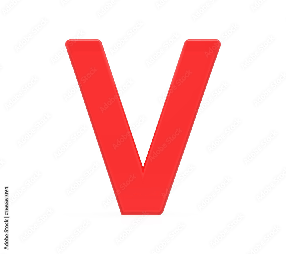 red letter V red letter V