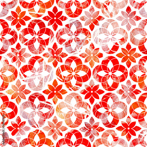 Geometric seamless bright wallpaper festival illustration 