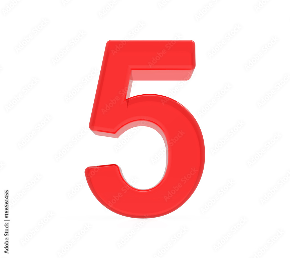 red number 5 red number 5