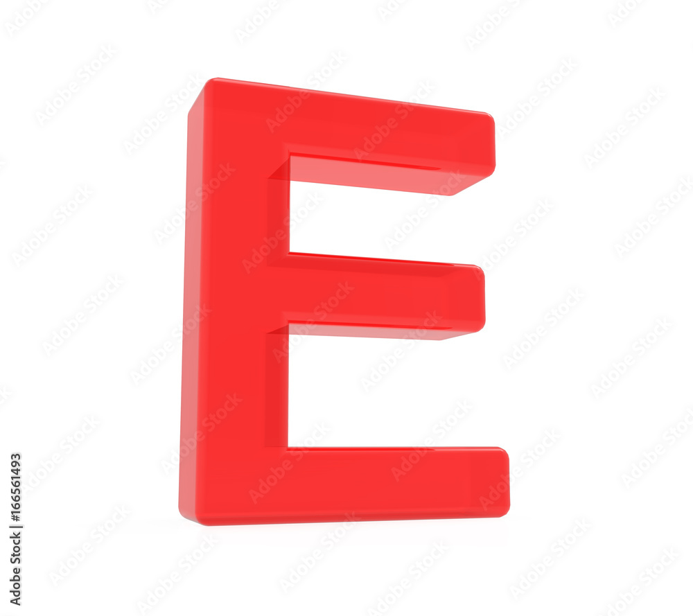 red letter E red letter E