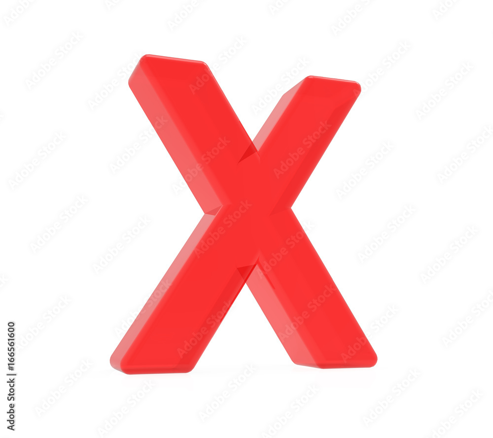 red letter X red letter X