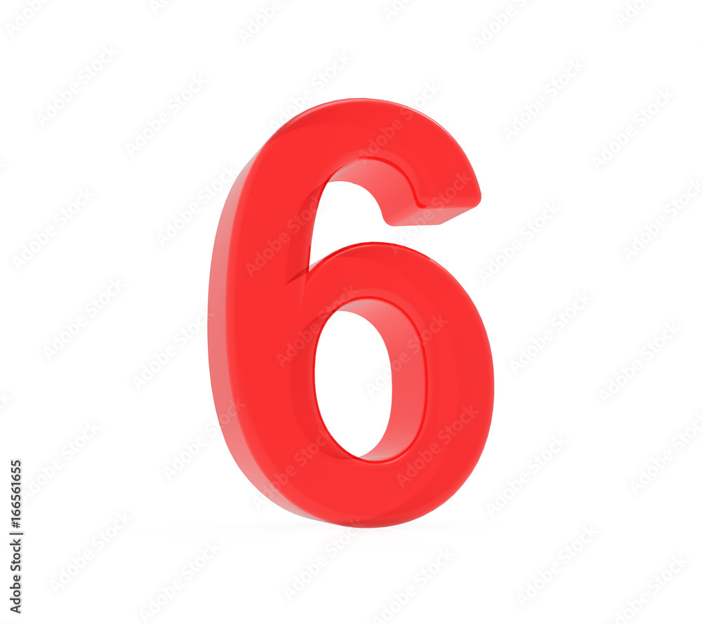 red number 6 red number 6