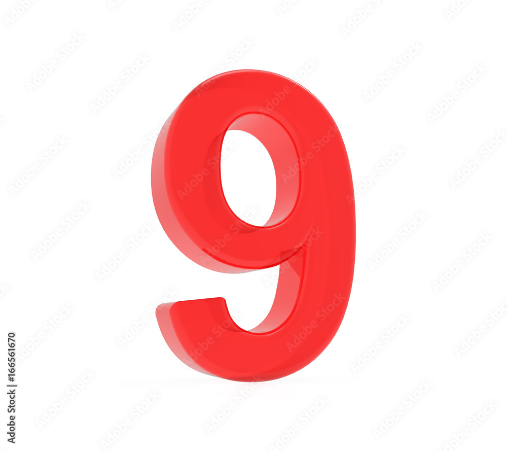 red number 9 red number 9