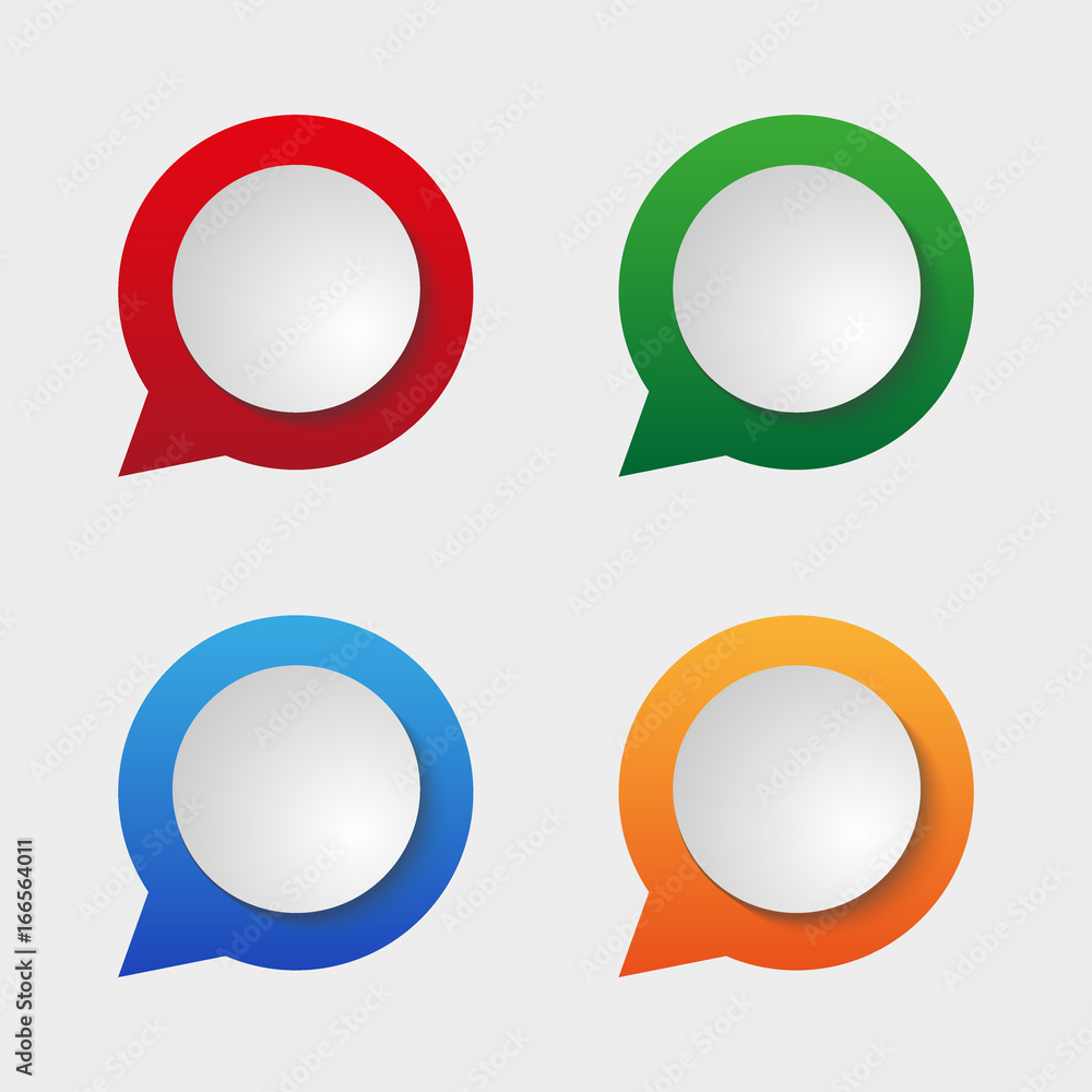 Set of isolated colorful paper stickers. Square, round, rectangle and speech bubbles backgrounds. Vector labels illustration. Set of isolated colorful paper stickers. Square, round, rectangle and speech bubbles backgrounds. Vector labels illustration.