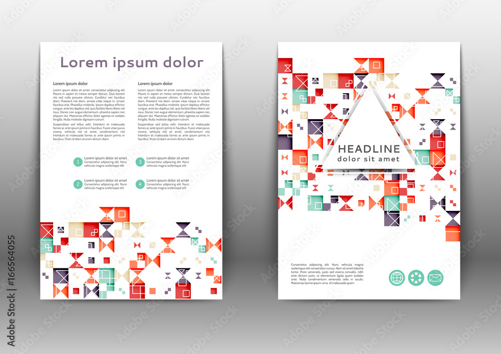 Abstract colored brochure Abstract colored brochure