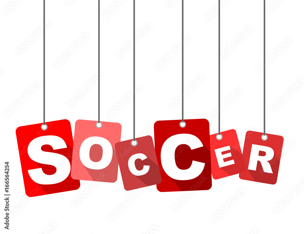 Red vector flat design background soccer. It is well adapted for web design. Red vector flat design background soccer. It is well adapted for web design.