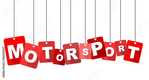 Red vector flat design background motorsport. It is well adapted for web design.