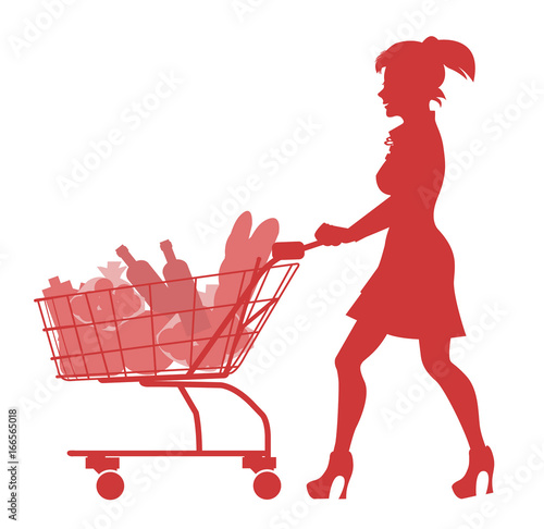 woman in supermarket