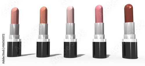 Lippenstift, Lippenstiftkollektion, freigestellt photo