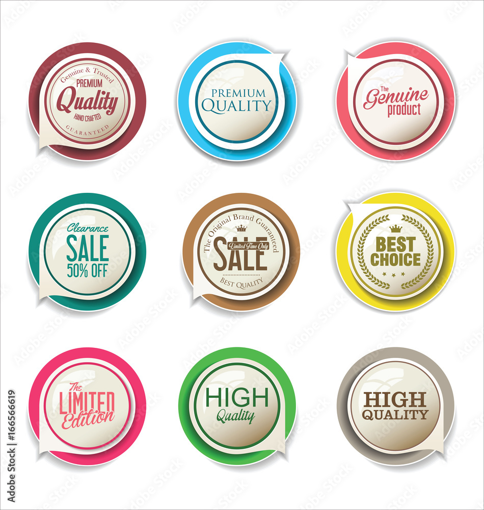 Abstract modern vector label collection Abstract modern vector label collection