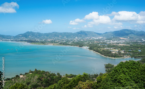 View of the Andaman Sea from the viewing point, Phuket , South of Thailand.