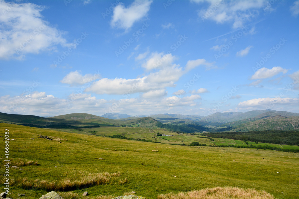 View north of the |Lake District taken near Lowick in Cumbria England View north of the |Lake District taken near Lowick in Cumbria England
