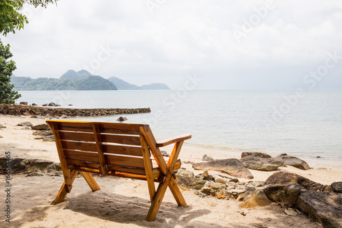 Bench on the beach © arbalest