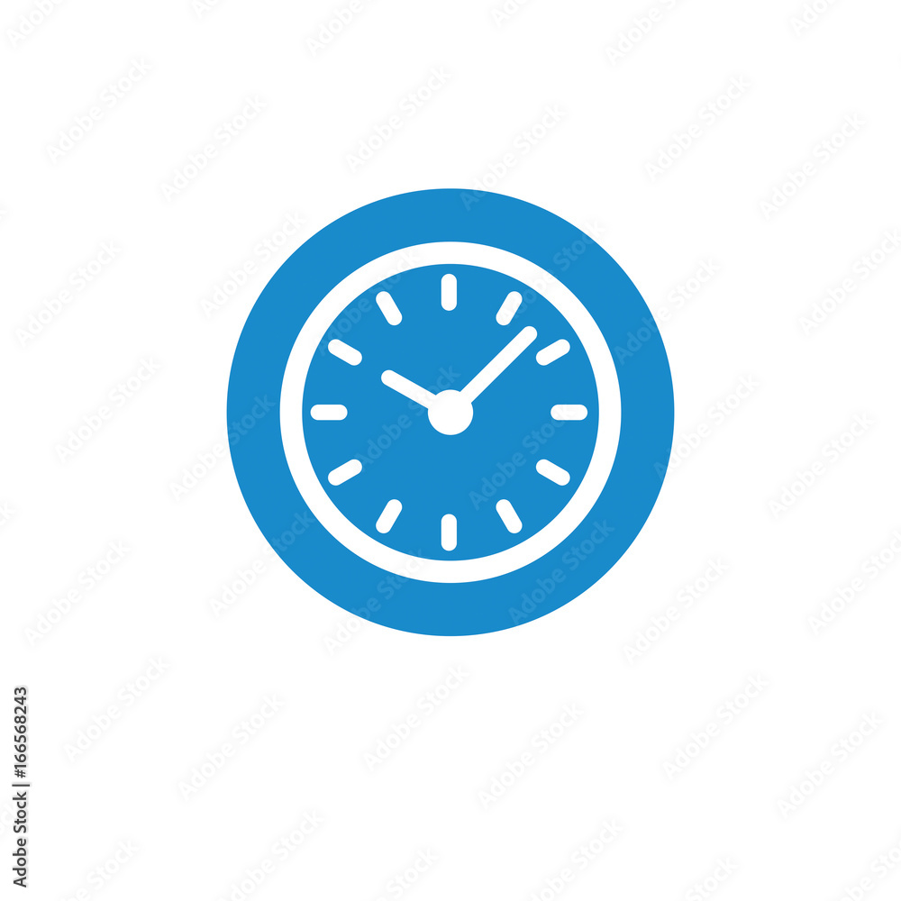 Business icon. Vector illustration isolated on white background. Clock symbol. Business icon. Vector illustration isolated on white background. Clock symbol.
