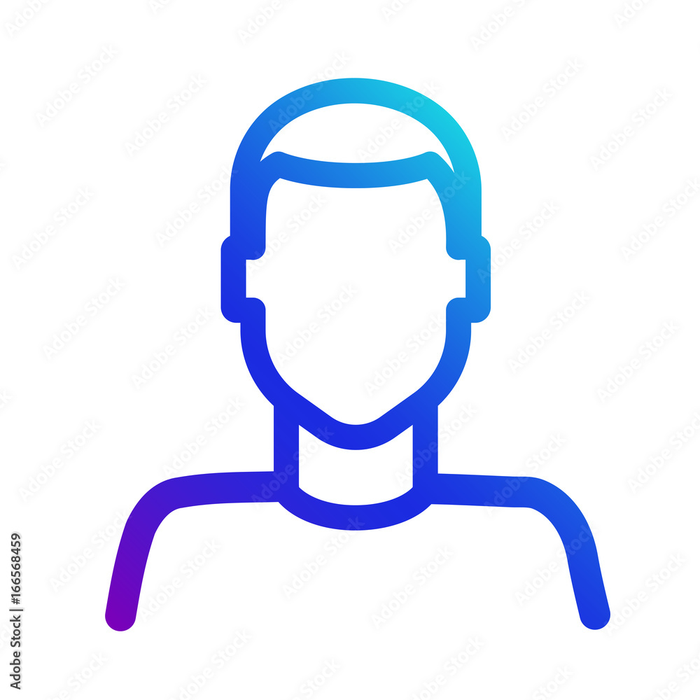 Account User Icon. Sign silhouette of a man Account User Icon. Sign silhouette of a man