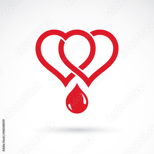 Vector illustration of hear...