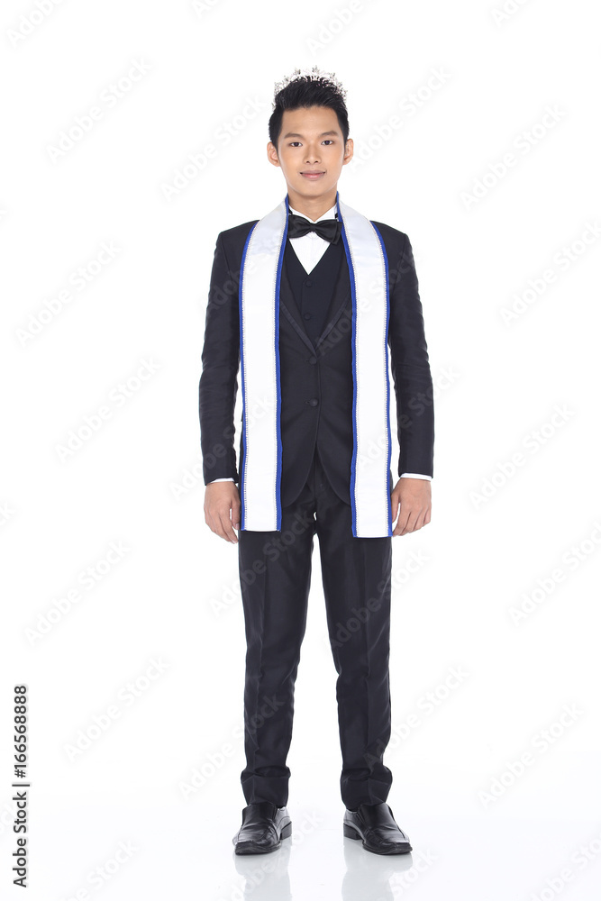 Mister Pageant Contest in Evening Ball suit with Diamond Crown, fashion make up hair style Mister Pageant Contest in Evening Ball suit with Diamond Crown, fashion make up hair style