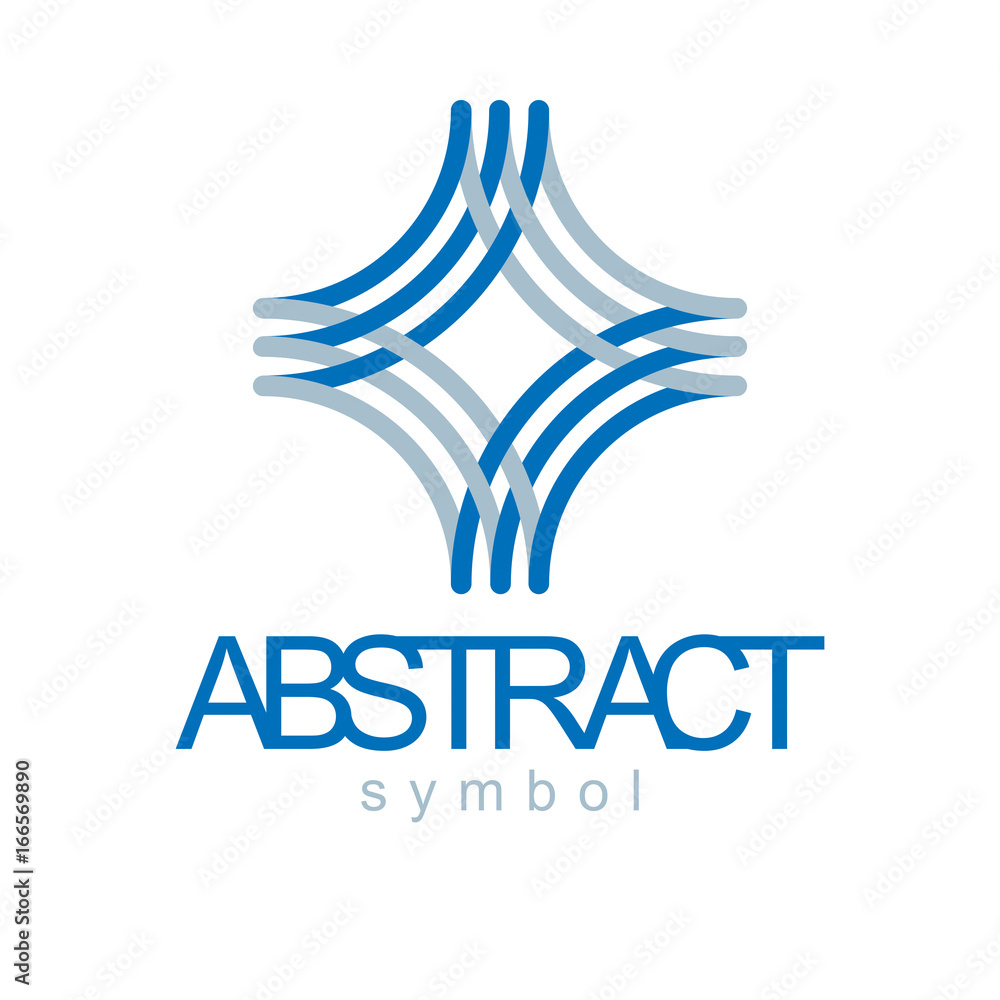 Vector abstract geometric shape best for use as business development logo, symbol. Modern logothype isolated on white background. Vector abstract geometric shape best for use as business development logo, symbol. Modern logothype isolated on white background.