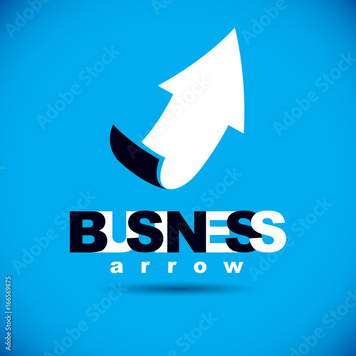 Vector upward trend of busi...