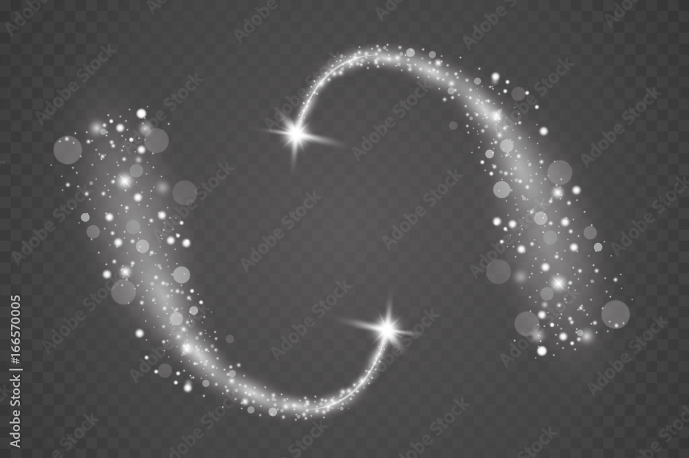 Light glow effect stars bursts with sparkles isolated on transparent background.
