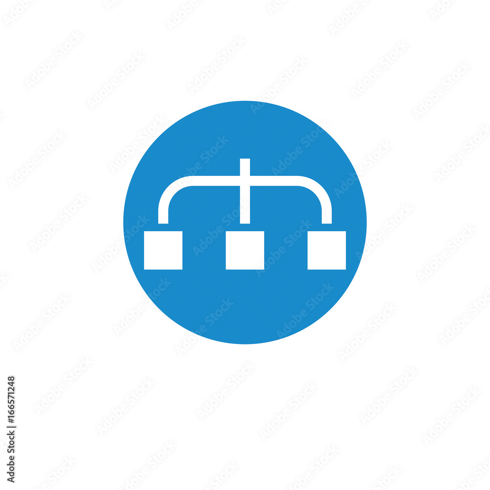 Business icon. Vector illustration isolated on white background. Hierarchical structure symbol. Business icon. Vector illustration isolated on white background. Hierarchical structure symbol.
