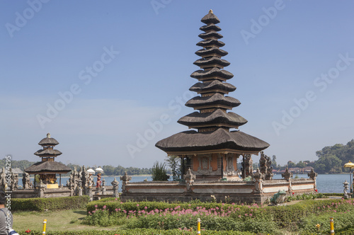 Pura Ulun Danu Bratan temple at a lake, Bali, Indonesia
