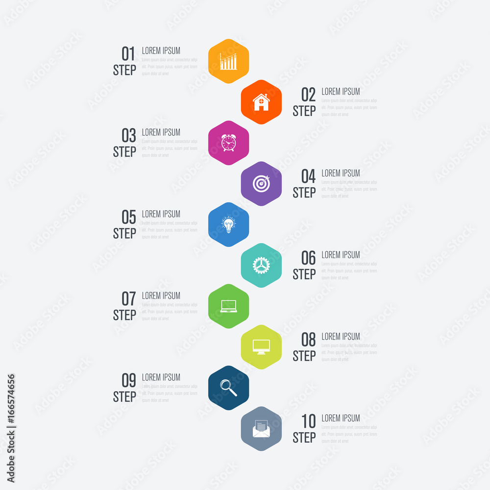 Fototapeta premium Infographic design template and business concept