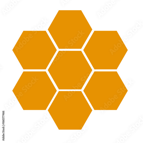 honeycomb icon on white background. flat style design. honeycomb sign.