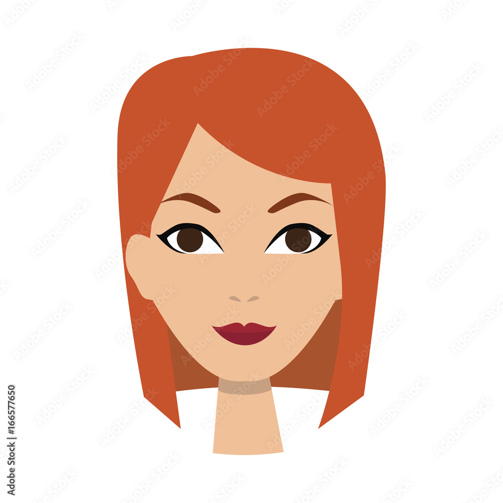 Girl icon. Woman avatar, face icon. Cartoon style. Vector Girl icon. Woman avatar, face icon. Cartoon style. Vector
