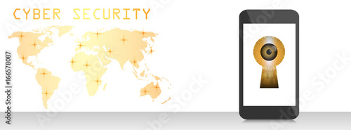 Ransomware alert, technology ,cyber security,cybercrime,mobile and lock conceps.