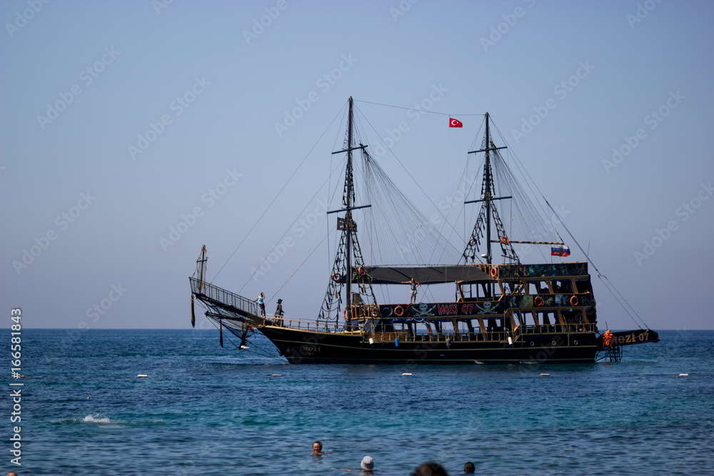 pirate ship  turkey beach