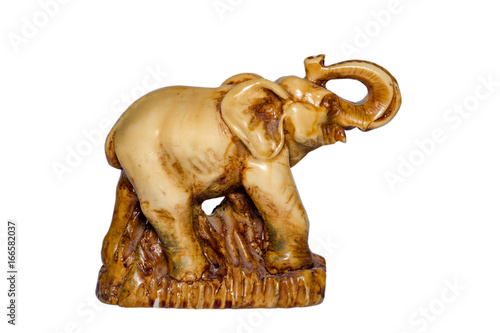 Stone Elephant Statuette