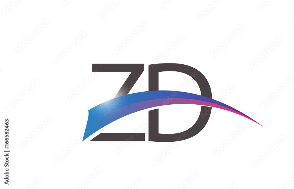 ZD Initial Logo for your startup venture ZD Initial Logo for your startup venture